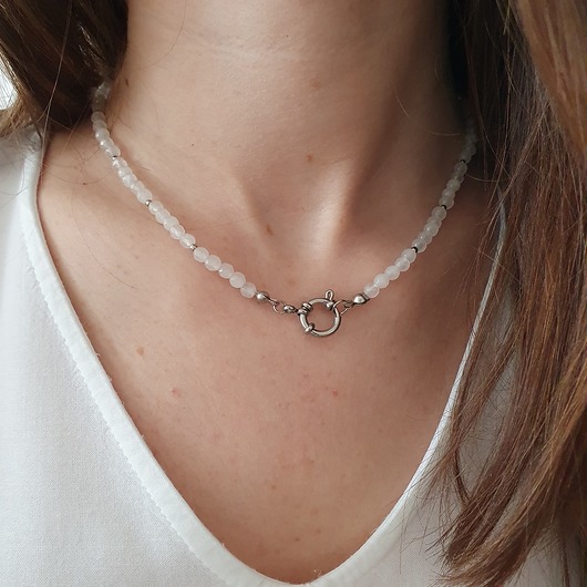 naszyjnik z jadeitem LEI handmade 