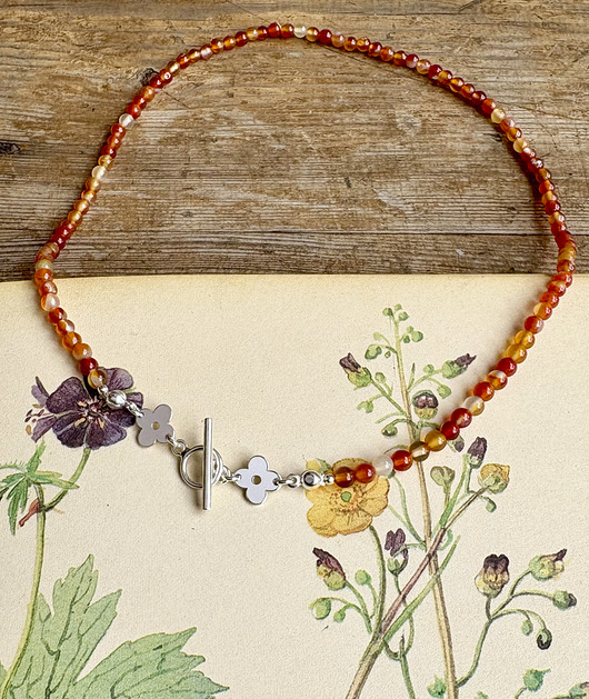naszyjniki - inne Anemone Mandarin- Naszyjnik- Kolekcja 70's vibe