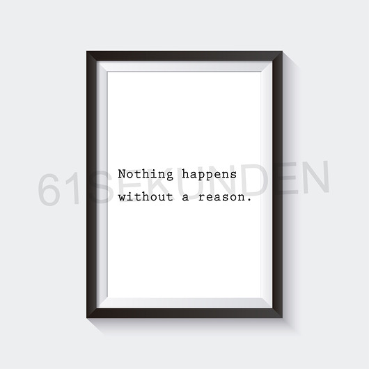 Plakat do salonu NOTHING... 61sekunden