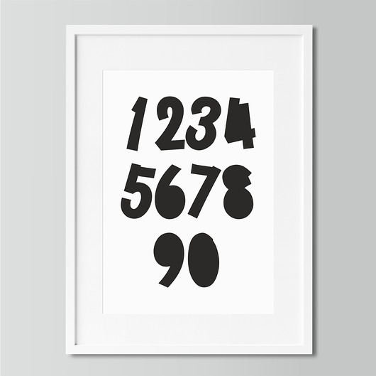 Plakat Czarne Cyfry S1 TamTamTu
