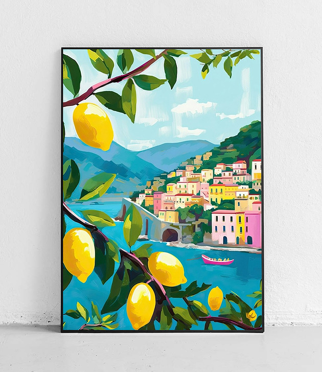 plakaty Plakat Cytrynowe lato nad zatoką