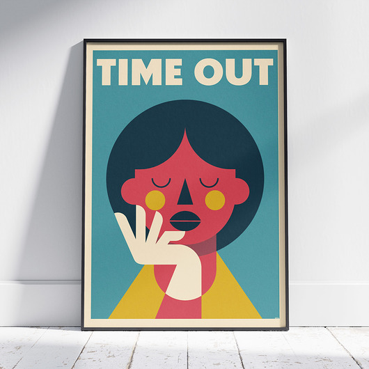 plakaty Plakat, Kobieta - Time Out - Czas na Przerwę, Odpoczynek