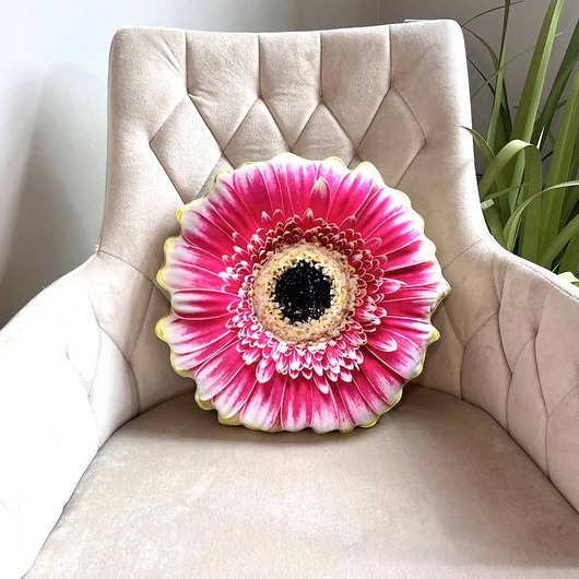 poduszki z grafiką Poduszka mała Kwiat Gerbera