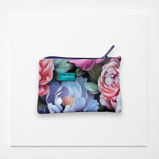 portfele damskie Portfelik mini - piwonie