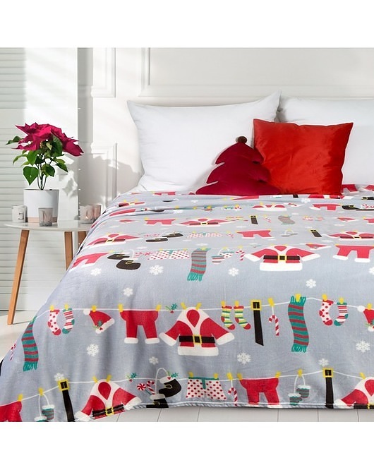 koce i narzuty Koc Świąteczny Koc Pled Narzuta Christmas 150x200 cm