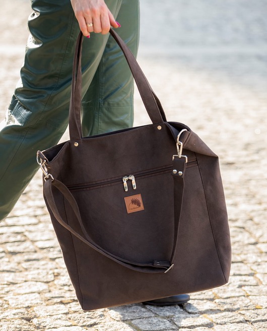 torby na ramię Torba "TOTE BAG" w kolorze Brunatnym