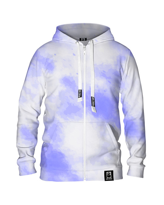 bluza z kapturem damska Damska Bluza Expres Zamek DR.CROW Pastele Blue