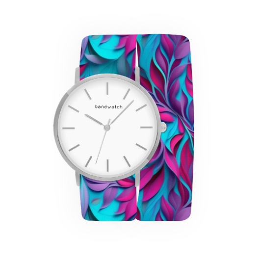 zegarki damskie Zegarek damski wiązany - Glow Tangle - Tarcza Srebrna