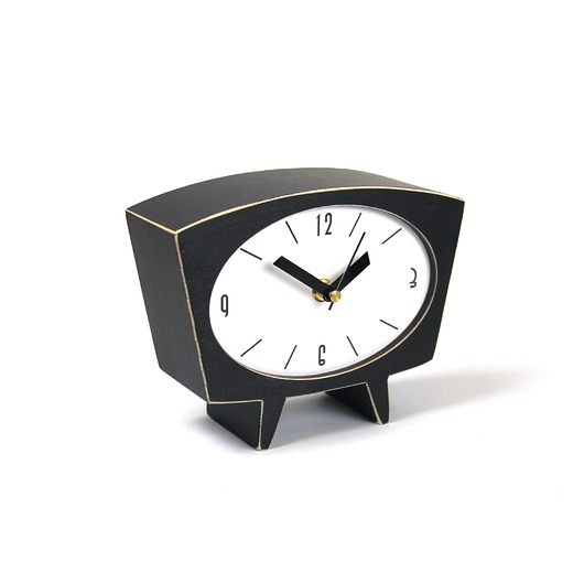 zegary Cichy zegar drewniany zielony