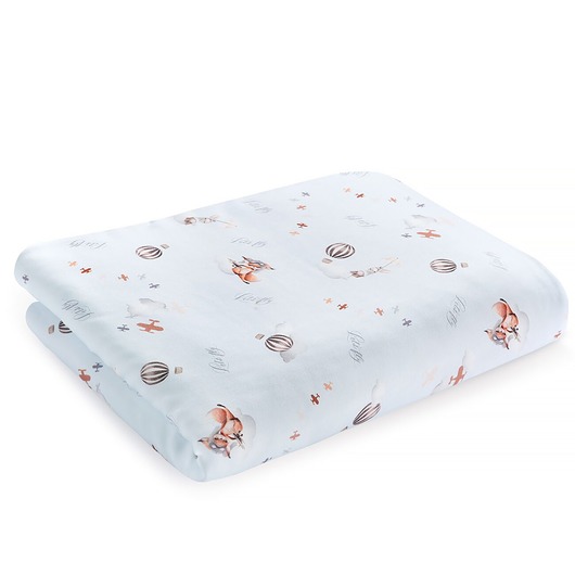 kocyki, kołderki, pościel dla dzieci Kołderka 150x100 LET'S FLY eco satin cotton
