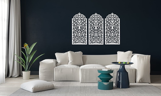 inne DEKORACYJNY PANEL AŻUROWY, OKNO MAROKAŃSKIE, DEKORACJA ŚCIENNA 3D, ORNAMENT, 