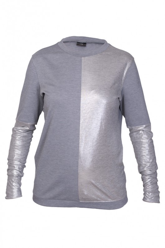 Srebrno szara bluza Non Tess