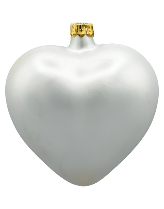 ozdoby choinkowe Bombka choinkowa: Serce matowe: białe