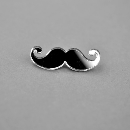 MirrorMiniMoustache  felt label
