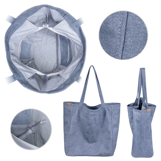 Big Lazy bag torba ciemnoniebieska na zamek hairoo
