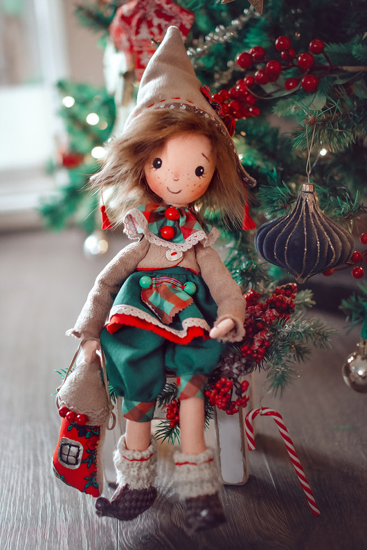 lalki Świąteczny Elf