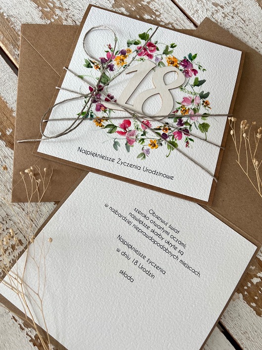 kartki scrapbooking Kartka na 18 urodziny