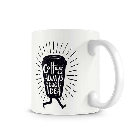kubek. coffee is always a good idea Love Life and Forest