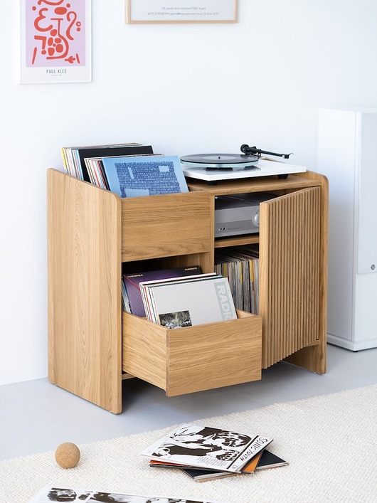 komody i szafki FUSE - szafka pod gramofon, lite drewno dębowe