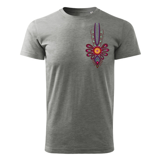 t-shirty męskie Tatra Art podhalańska Parzenica t-shirt szary