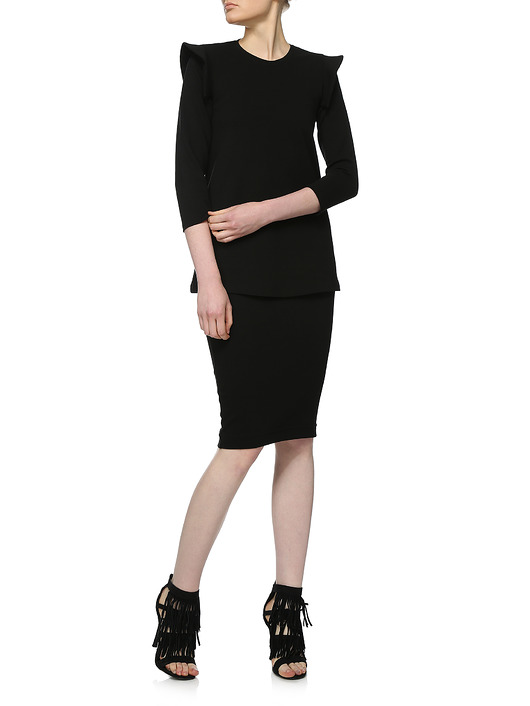 spódnice midi Spódnica czarna YY600159_RAL9005