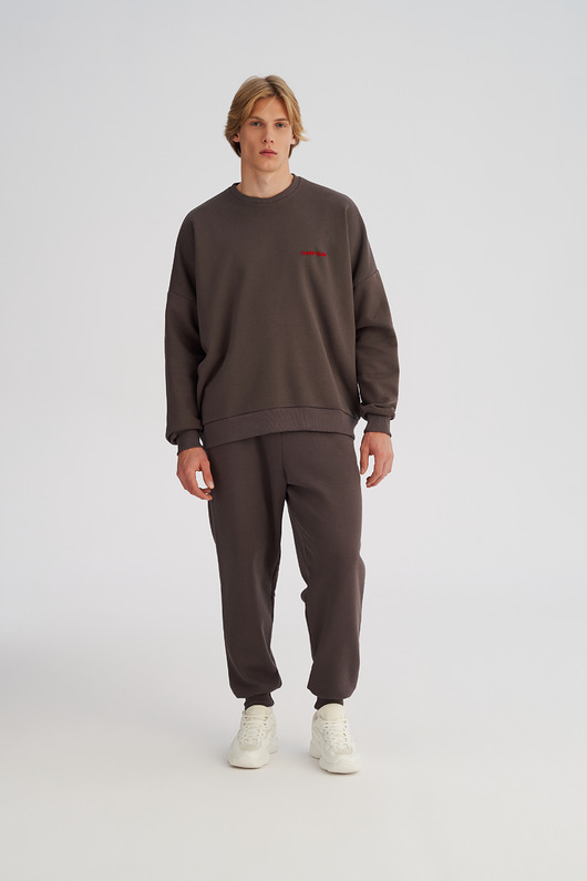 spodnie męskie Spodnie dresowe LOOSE FIT steel męskie