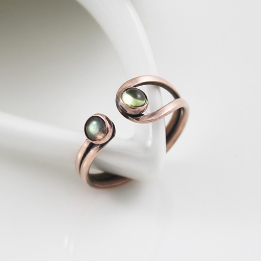 Sparkle'n'Soft - z Labradorytem i Peridotem Studio Angel