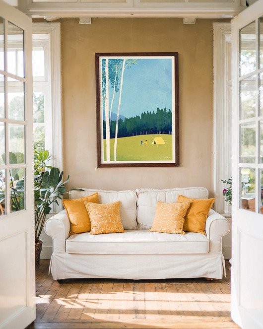 plakaty Plakat Kemping pod namiotem