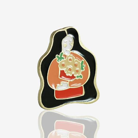 przypinki Pins "Sama kupię sobie kwiaty"