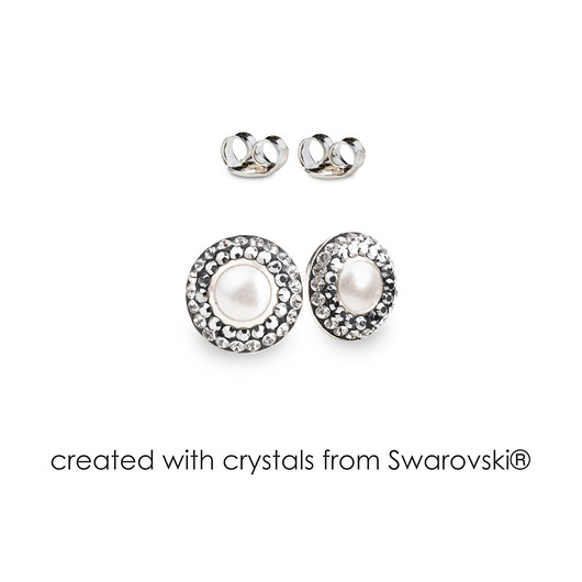 Srebrne kolczyki z kryształami marki Swarovski Alessandra unique