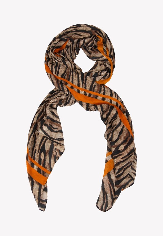 szale damskie Elegancki modny szal miękki szalik z motywem zwierzęcym 85cm x 180cm