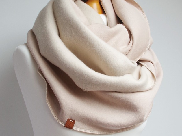 szale damskie Gruby komin dresowy, zimowy komin damski, szalik na zimę