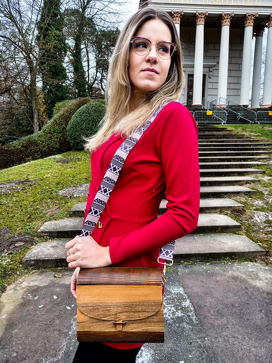 torby na ramię Torebka damska drewniana lekka