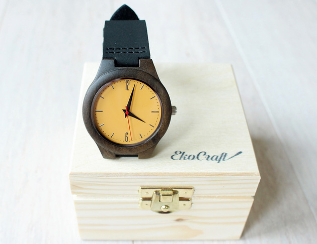 Drewniany zegarek GOLDCREST EkoCraft