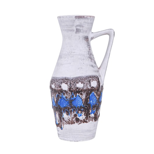 wazony Wazon ceramiczny z uchwytem, niemiecki design, lata 60, produkcja: West Germany