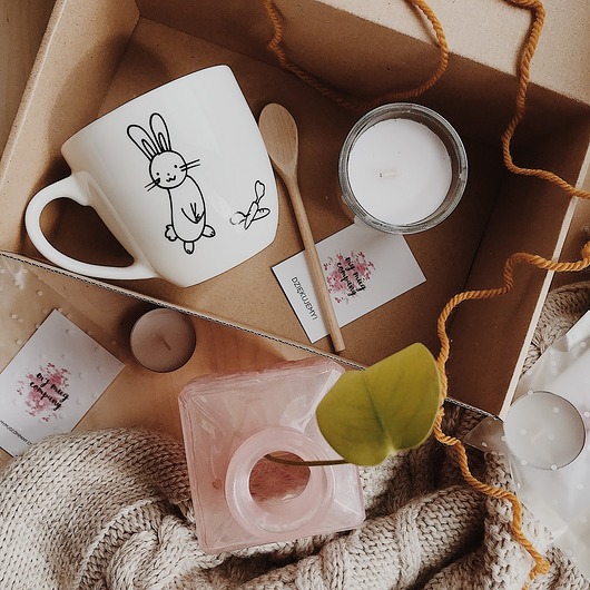box z królikiem my mug company