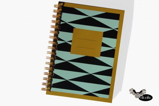 Geometryczny notatnik z miejscem na wpis Sowia Aleja