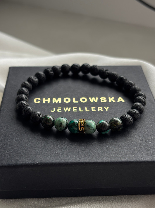 biżuteria męska Bransoletka męska Turkus Afrykański