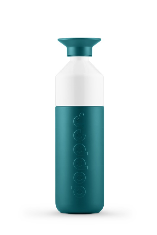 butelki wielorazowe Butelka Termiczna Dopper 580ml - Green Lagoon