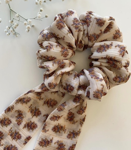 gumki do włosów Scrunchie Golden Touch