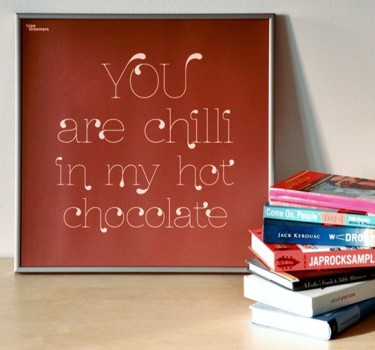 Chocolate And Chilli Poster TypeDreamers