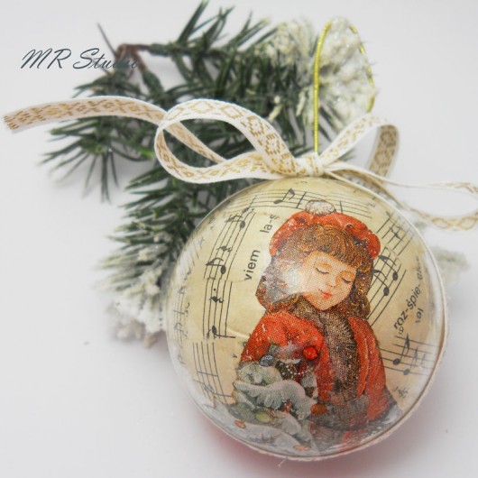 Bombka decoupage 2 MR Studio
