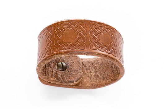 Bransoletka  skórzana nordycka InthLeathercraft