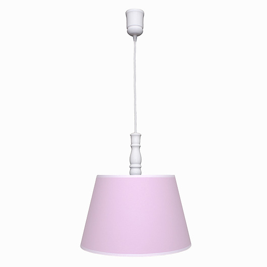Lampa wisząca różowa z białą lamówką Roomee Decor
