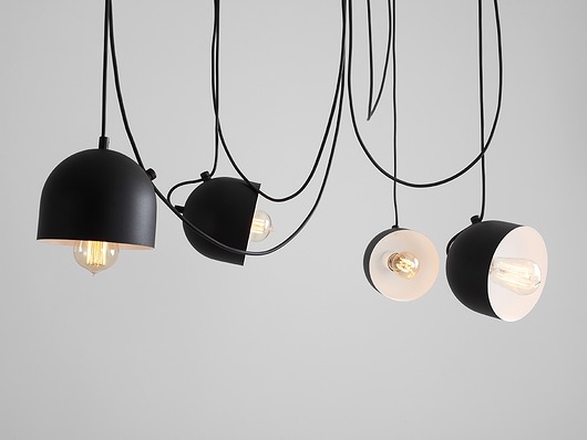 Lampa wisząca Popo 4, czarny CustomForm