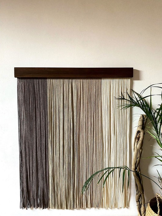 makramy Minimalistyczna nowoczesna cieniowana makrama boho XXL
