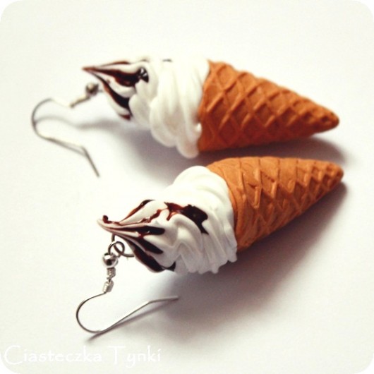 Kolczyki lody ciasteczkatynki