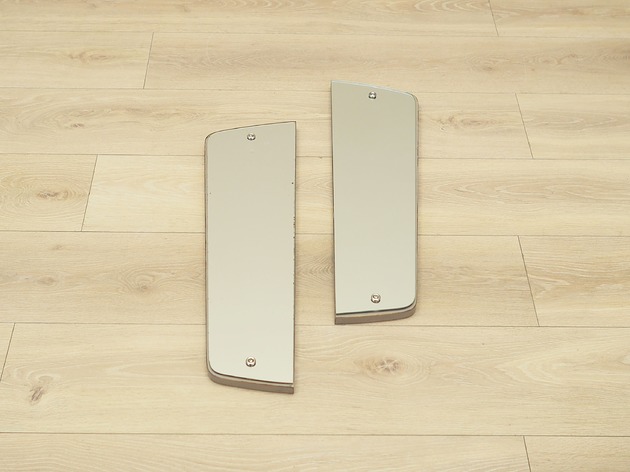 lustra stojące i wiszące Komplet dwóch luster, duński design, lata 60, produkcja: Dania