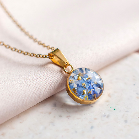 wisiory Wisiorek z niezapominajkami