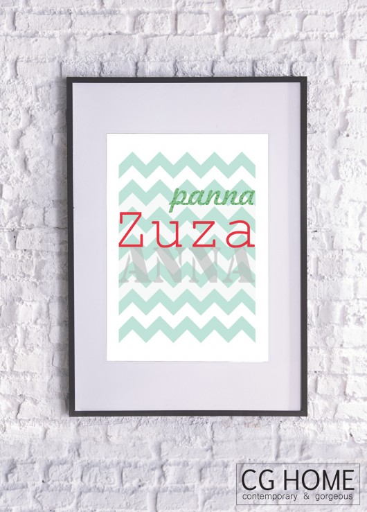 Panna Zuzanna plakat 50cm x 70cm GRAFIKA Cghome
